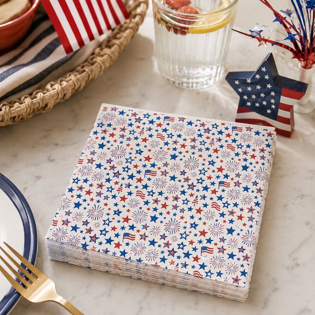 4th of July Party Cups Napkin (Creator Uploaded)