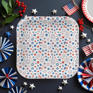 4th of July Party Cups Paper Plate