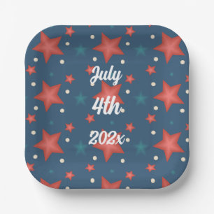 4th of July Party Decorations Paper Plate