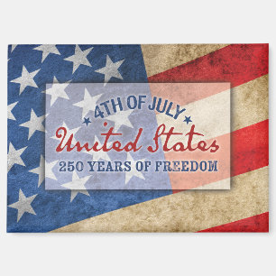 4th of July Party Favour Gift USA 250 Year Anniver Magnet