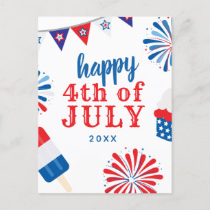 4th of July Party Holiday Postcard