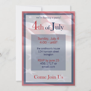 4th of July Party Invitation
