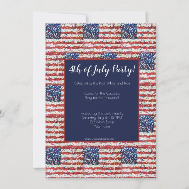 4th of July Party Invitation (Front)