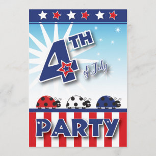 4th of July Party Invitation