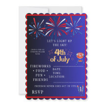 4th of July Party Invitation