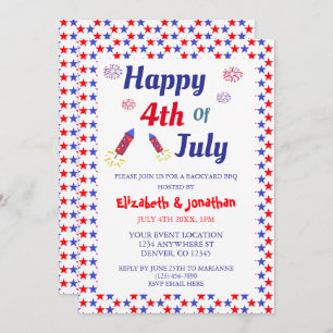 4th of July Party Invitation