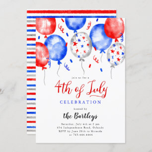 4th of July Party Invitation