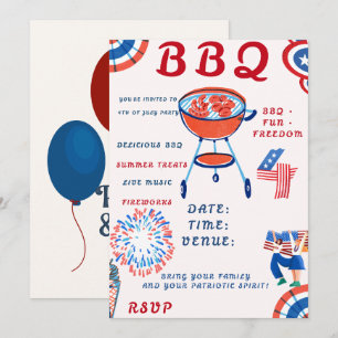 4th of July Party Invitation – America’s 250th Bir