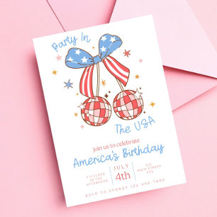4th of July Party Invitation, Patriotic Party Invi Invitation