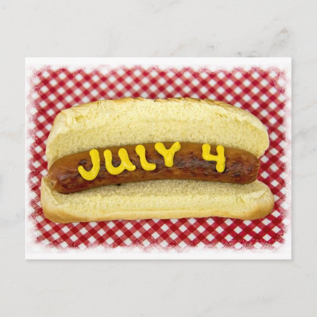 4th Of July Party Invitation Postcard (Front)