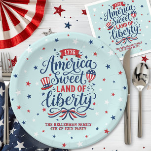 4th Of July Party Paper Plate