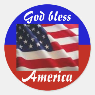 4th of July Patriot Classic Round Sticker