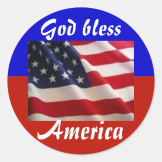 4th of July Patriot Classic Round Sticker