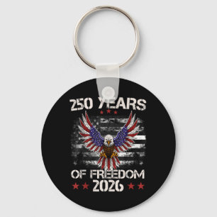 4Th of July Patriotic 250Th Anniversary 250 Years Key Ring