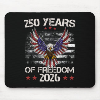 4th Of July Patriotic 250th Anniversary 250 Years Mouse Pad