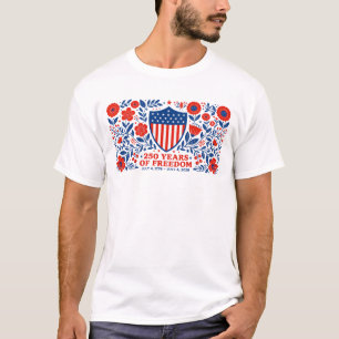 4th of July Patriotic 250th Anniversary 250 Years  T-Shirt