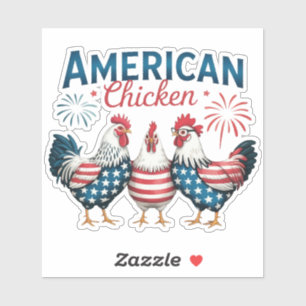 4th of July Patriotic American Chicken-62987