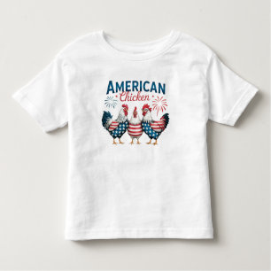4th of July Patriotic American Chicken-62987 T-Shi Toddler T-Shirt