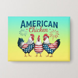 4th of July Patriotic American Chicken Design