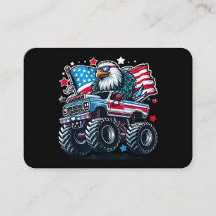 4th of July Patriotic American Flag Eagle USA Red  Business Card