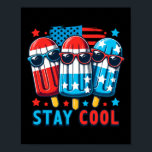 4th Of July Patriotic American Flag Ice Pop Popsic Poster<br><div class="desc">4th Of July Patriotic American Flag Ice Pop Popsicle Boys</div>