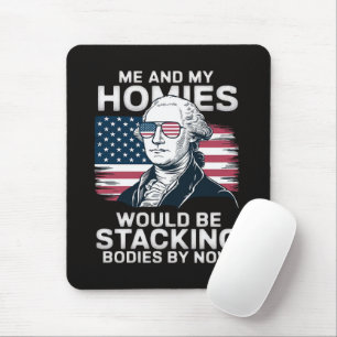 4th of july patriotic american mouse pad