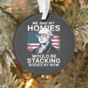 4th of july patriotic american ornament