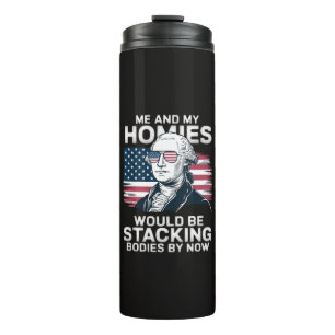 4th of July Patriotic American Thermal Tumbler