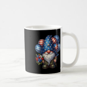 4th Of July Patriotic Army Gnome American Flag Col Coffee Mug