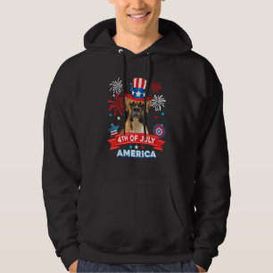 4th Of July Patriotic Day Boxer Dog Independence H Hoodie