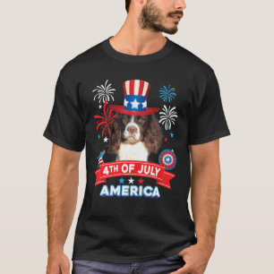4Th Of July Patriotic Day English Springer Spaniel T-Shirt
