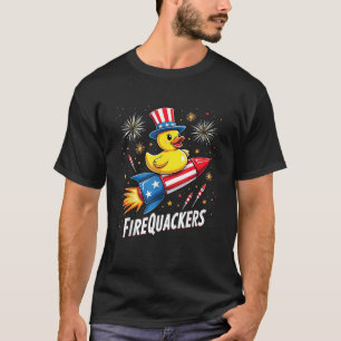 4th of July Patriotic Day Funny Firecracker Duck G T-Shirt