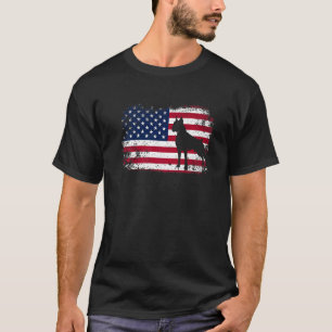 4th Of July Patriotic Dog Mum Dad US American Flag T-Shirt