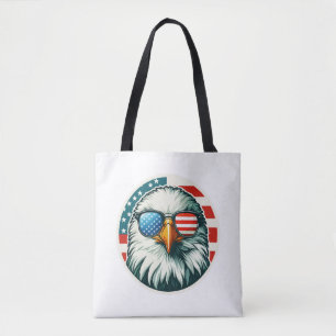 4th of July Patriotic Eagle Tote Bag