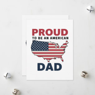 4th of July Patriotic Father's Day Holiday Card