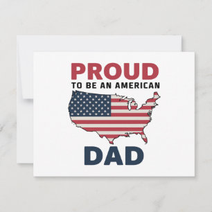 4th of July Patriotic Father's Day Invitation