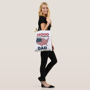 4th of July Patriotic Father's Day Tote Bag