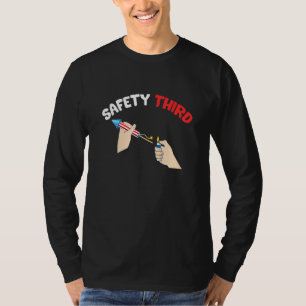 4th Of July Patriotic Fireworks Safety Third T-Shirt