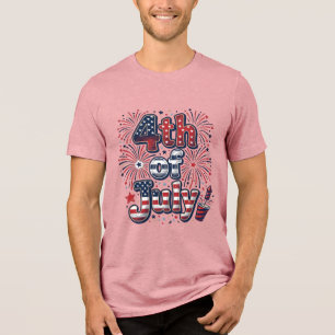4th of July Patriotic Fireworks Vintage Shirt Desi