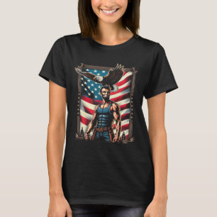 4th Of July Patriotic Funny Abraham Lincoln July 4 T-Shirt