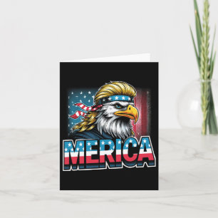 4th Of July Patriotic Funny Eagle July 4th Usa Mer Card