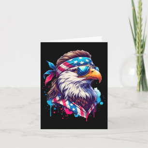 4th Of July Patriotic Funny Eagle July 4th Usa Mur Card