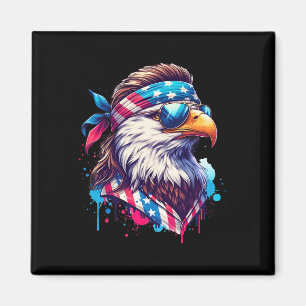 4th Of July Patriotic Funny Eagle July 4th Usa Mur Magnet