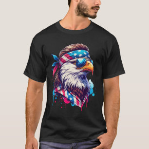 4th Of July Patriotic Funny Eagle July 4th Usa Mur T-Shirt