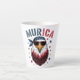 4th of July Patriotic Funny Eagle USA Latte Mug