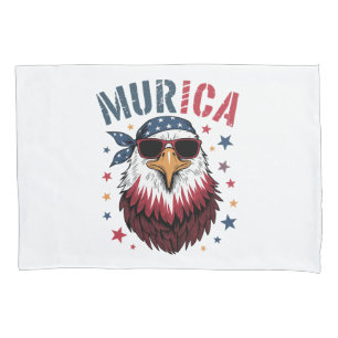 4th of July Patriotic Funny Eagle USA Pillowcase