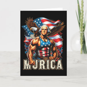 4th Of July Patriotic Funny George Washington July Card