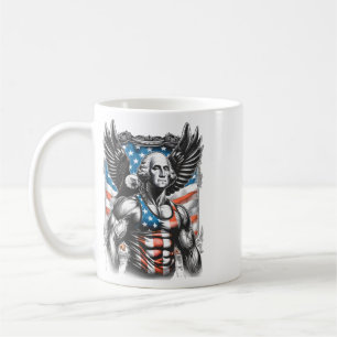 4th Of July Patriotic Funny George Washington July Coffee Mug
