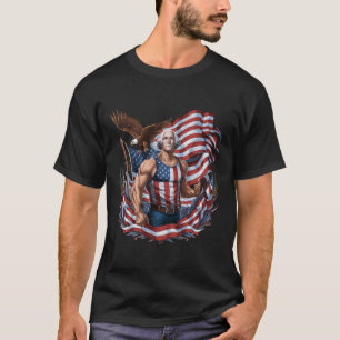 4th Of July Patriotic Funny George Washington July T-Shirt