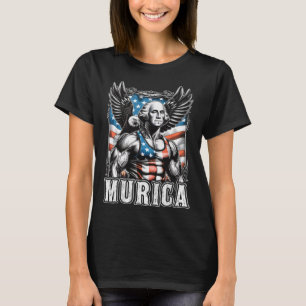 4th Of July Patriotic Funny George Washington July T-Shirt